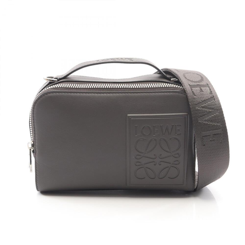 Loewe Crossbody Camera Bag Shoulder Leather Gray